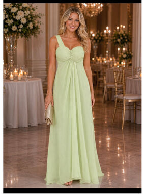 Women's XSCAPE Light Green One Shoulder Gown Size 2